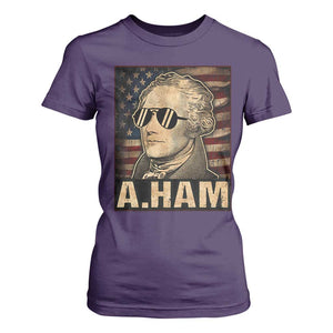 Alexander Hamilton T Shirt For Women Vintage American Flag TS10 Purple Print Your Wear