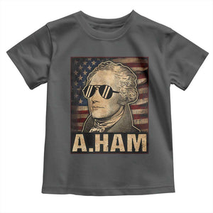Alexander Hamilton Toddler T Shirt Vintage American Flag TS10 Dark Heather Print Your Wear