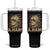 Alexander Hamilton Tumbler With Handle Vintage American Flag TS10 One Size: 40 oz Black Print Your Wear