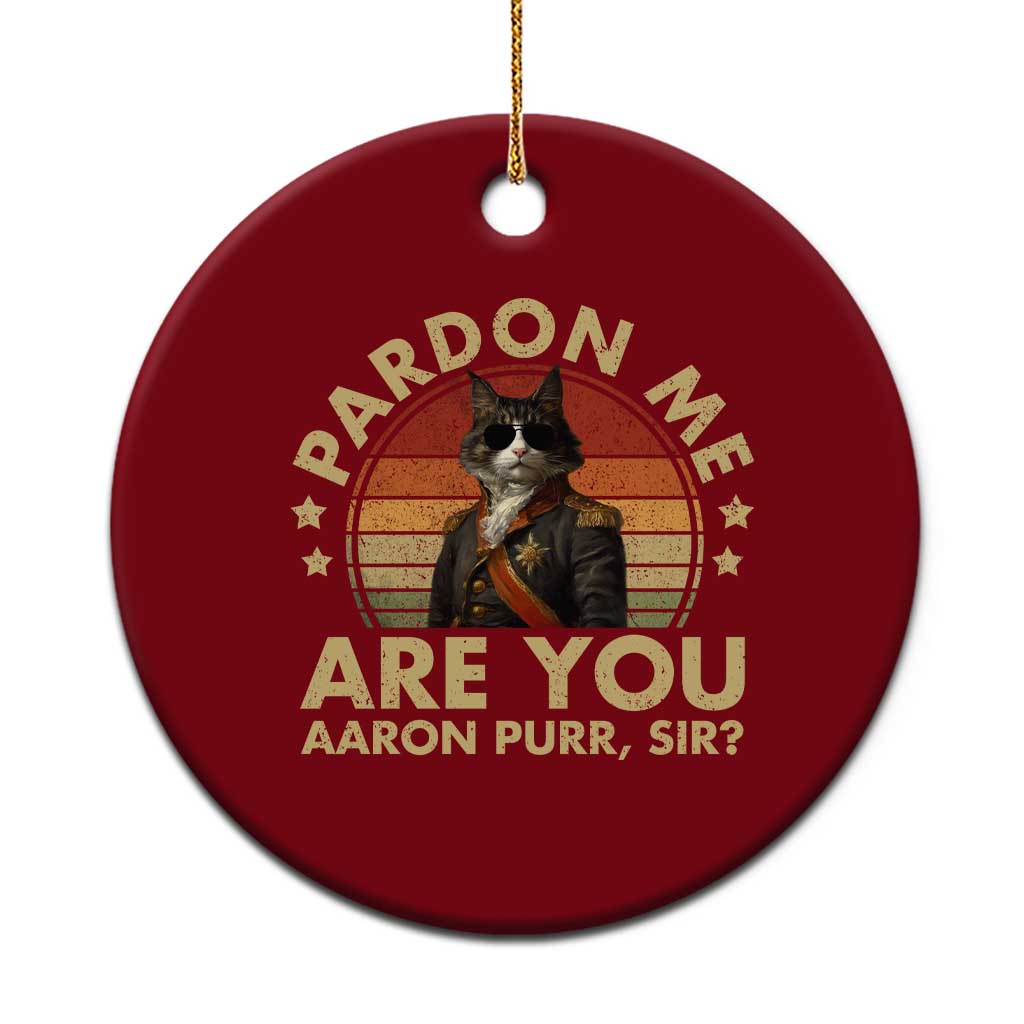 Alexander Hamilton Cat Ceramic Ornament Funny Gifts For Fans Cat Lovers TS10 1pc Red Print Your Wear
