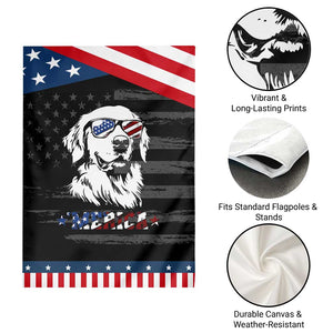 Merica Golden Retriever Garden Flag 4th of July Dog Patriotic Dog Mom TS10 Print Your Wear