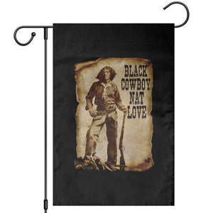 Black Cowboy Nat Love Garden Flag African American Western Rodeo Melanin Black History Texas TS10 Black Print Your Wear