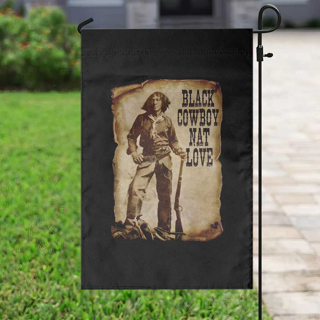 Black Cowboy Nat Love Garden Flag African American Western Rodeo Melanin Black History Texas TS10 Print Your Wear
