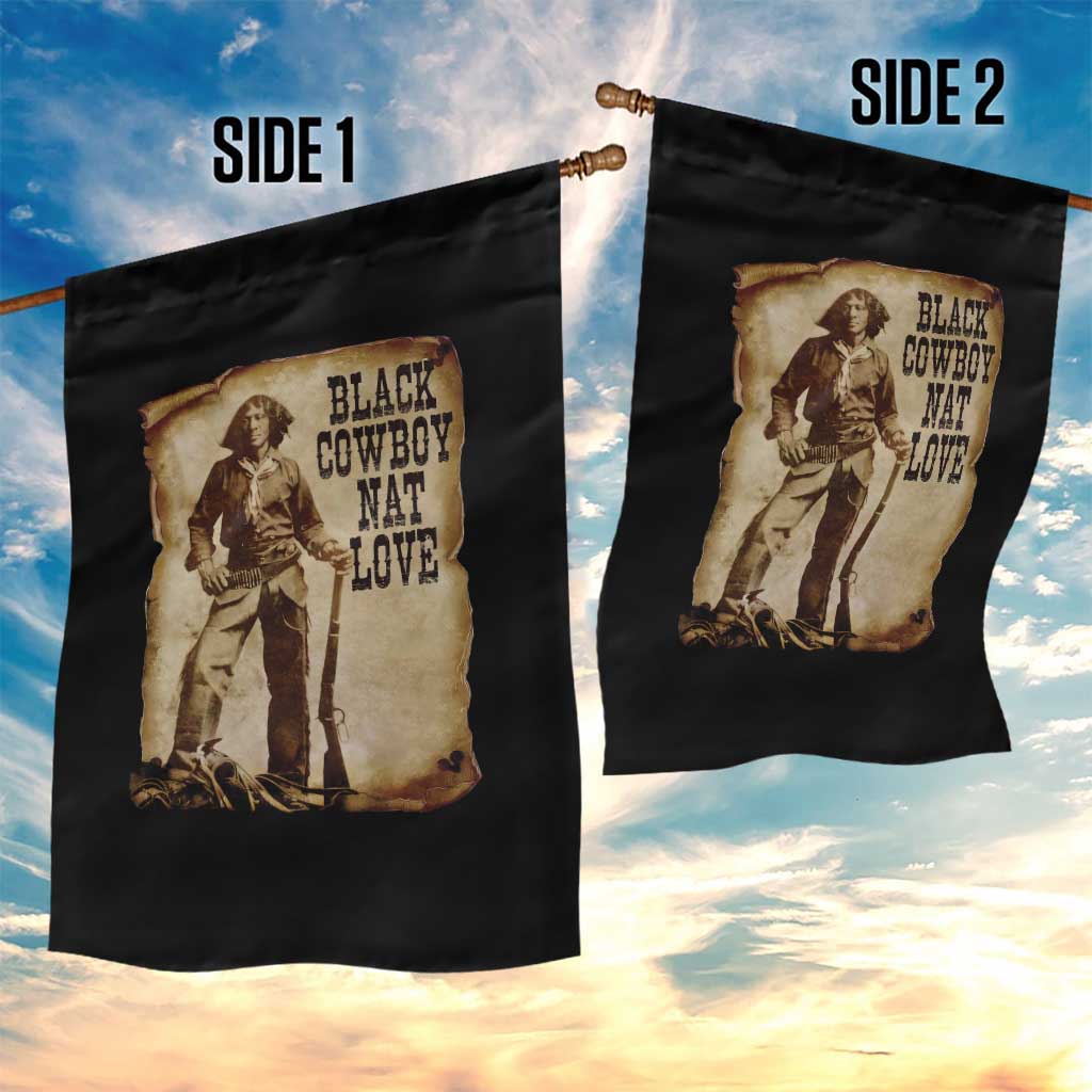Black Cowboy Nat Love Garden Flag African American Western Rodeo Melanin Black History Texas TS10 Print Your Wear
