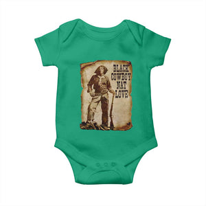 Black Cowboy Nat Love Baby Onesie African American Western Rodeo Melanin Black History Texas TS10 Irish Green Print Your Wear