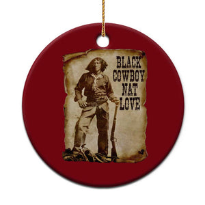 Black Cowboy Nat Love Ceramic Ornament African American Western Rodeo Melanin Black History Texas TS10 1pc Red Print Your Wear