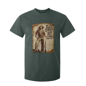 Black Cowboy Nat Love T Shirt For Kid African American Western Rodeo Melanin Black History Texas TS10 Dark Forest Green Print Your Wear