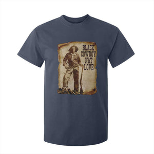 Black Cowboy Nat Love T Shirt For Kid African American Western Rodeo Melanin Black History Texas TS10 Navy Print Your Wear
