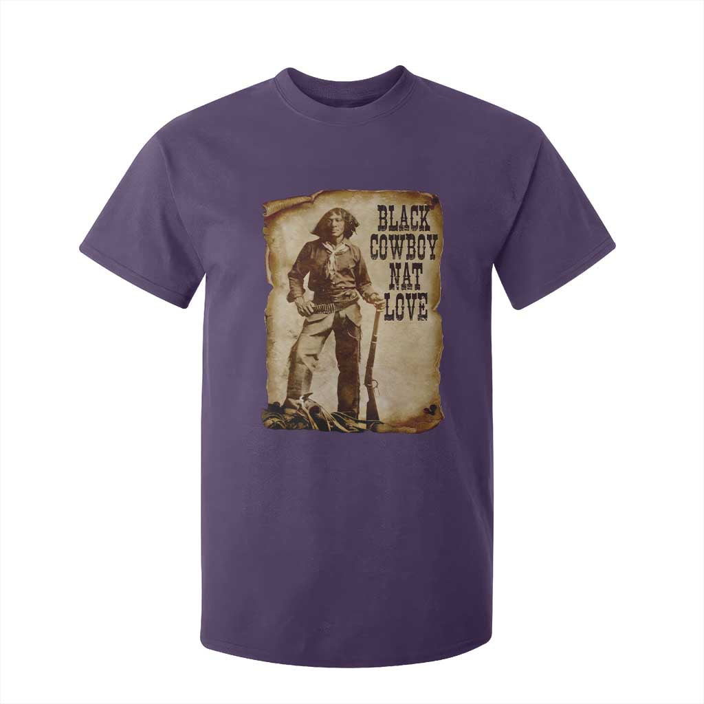 Black Cowboy Nat Love T Shirt For Kid African American Western Rodeo Melanin Black History Texas TS10 Purple Print Your Wear