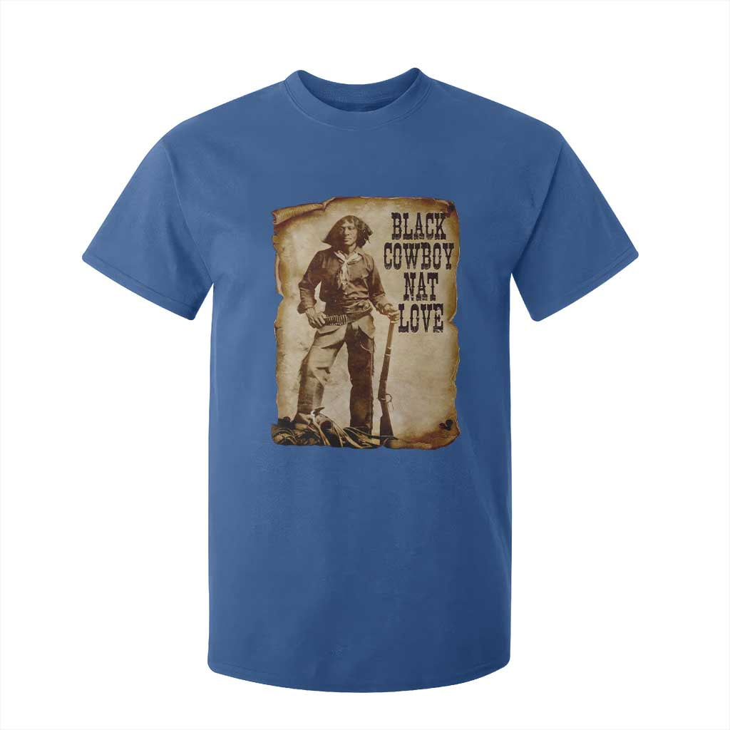 Black Cowboy Nat Love T Shirt For Kid African American Western Rodeo Melanin Black History Texas TS10 Royal Blue Print Your Wear