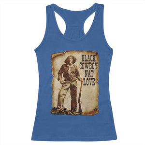 Black Cowboy Nat Love Racerback Tank Top African American Western Rodeo Melanin Black History Texas TS10 Royal Blue Print Your Wear