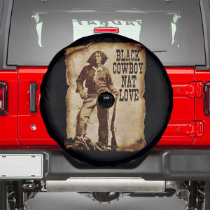 Black Cowboy Nat Love Spare Tire Cover African American Western Rodeo Melanin Black History Texas TS10 Black Print Your Wear