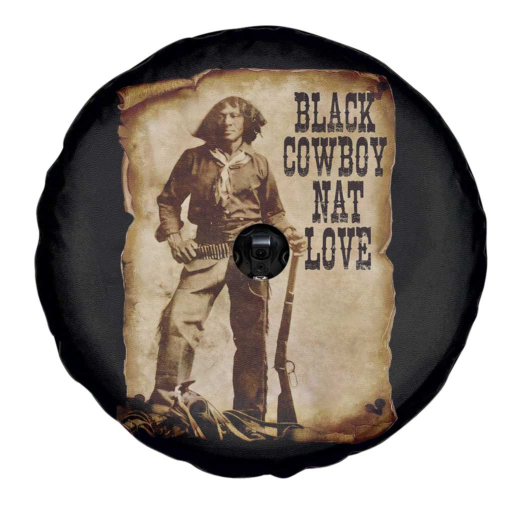 Black Cowboy Nat Love Spare Tire Cover African American Western Rodeo Melanin Black History Texas TS10 Print Your Wear