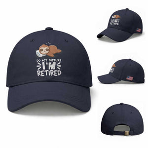 Funny Retirement Gifts Baseball Cap Do Not Disturb Im Retired Sloth