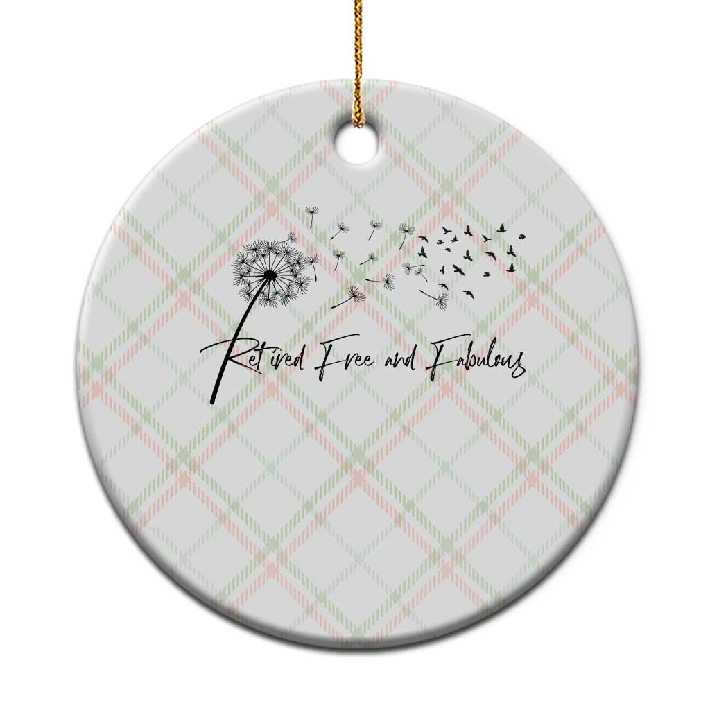 Happy Retirement Gifts For Woman Ceramic Ornament Retired Free And Fabulous Dandelion