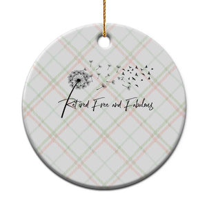 Happy Retirement Gifts For Woman Ceramic Ornament Retired Free And Fabulous Dandelion