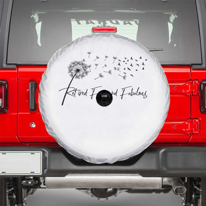 Happy Retirement Gifts For Woman Spare Tire Cover Retired Free And Fabulous Dandelion