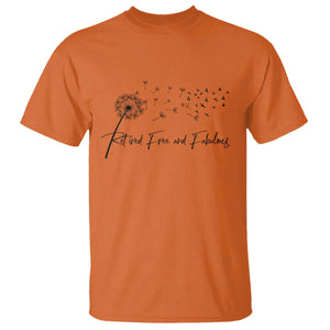 Happy Retirement Gifts For Woman T Shirt Retired Free And Fabulous Dandelion
