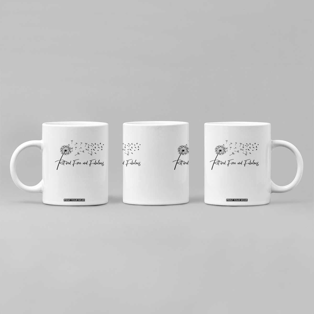 Happy Retirement Gifts For Woman Coffee Mug Retired Free And Fabulous Dandelion