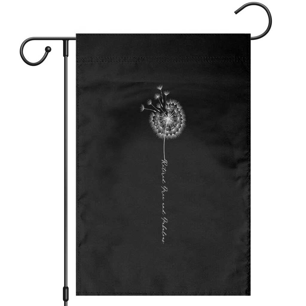 Retirement Gifts For Her Garden Flag Retired Free And Fabulous Dandelion TS10 Black Print Your Wear