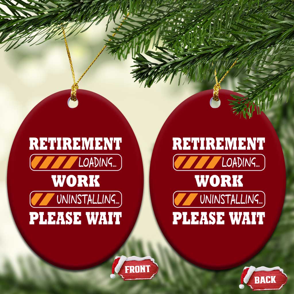 Retirement Loading Ceramic Ornament Work Uninstalling Soon To Be Retired Retiring