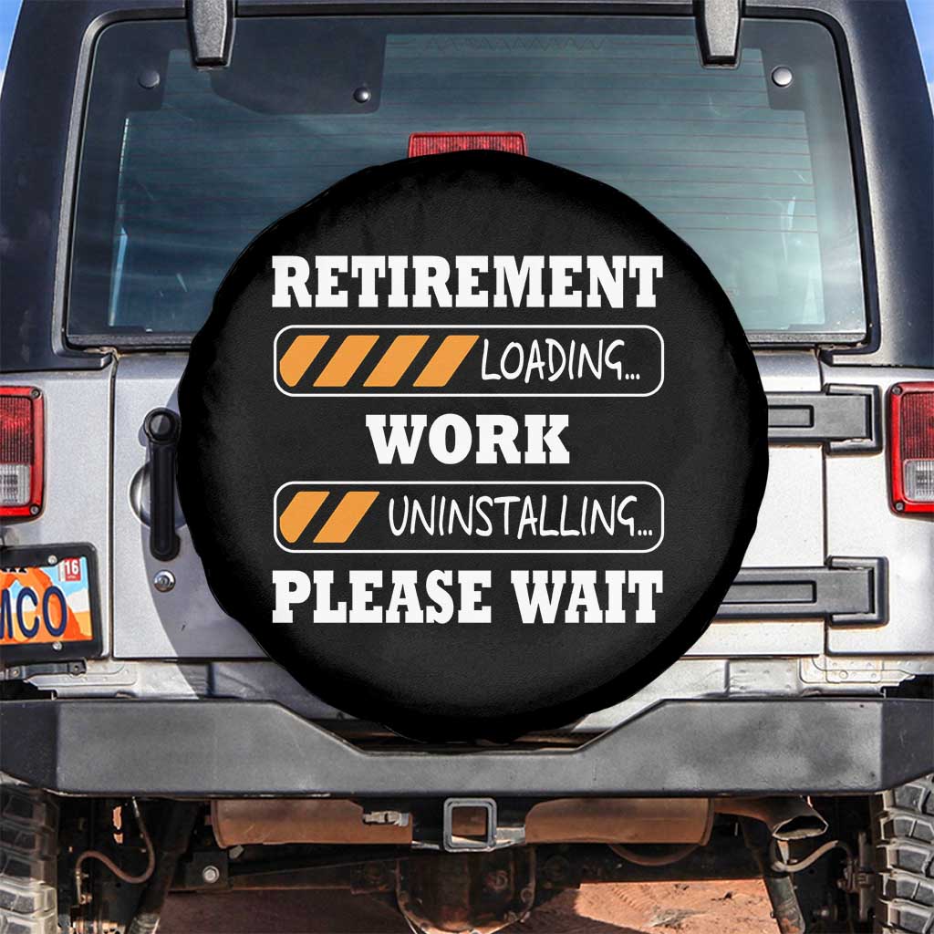Retirement Loading Spare Tire Cover Work Uninstalling Soon To Be Retired Retiring