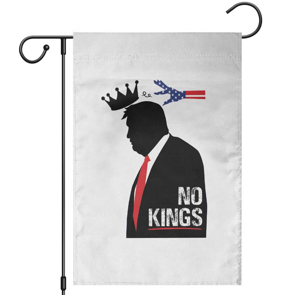 No Kings Garden Flag Funny Resist Meme TS10 White Print Your Wear