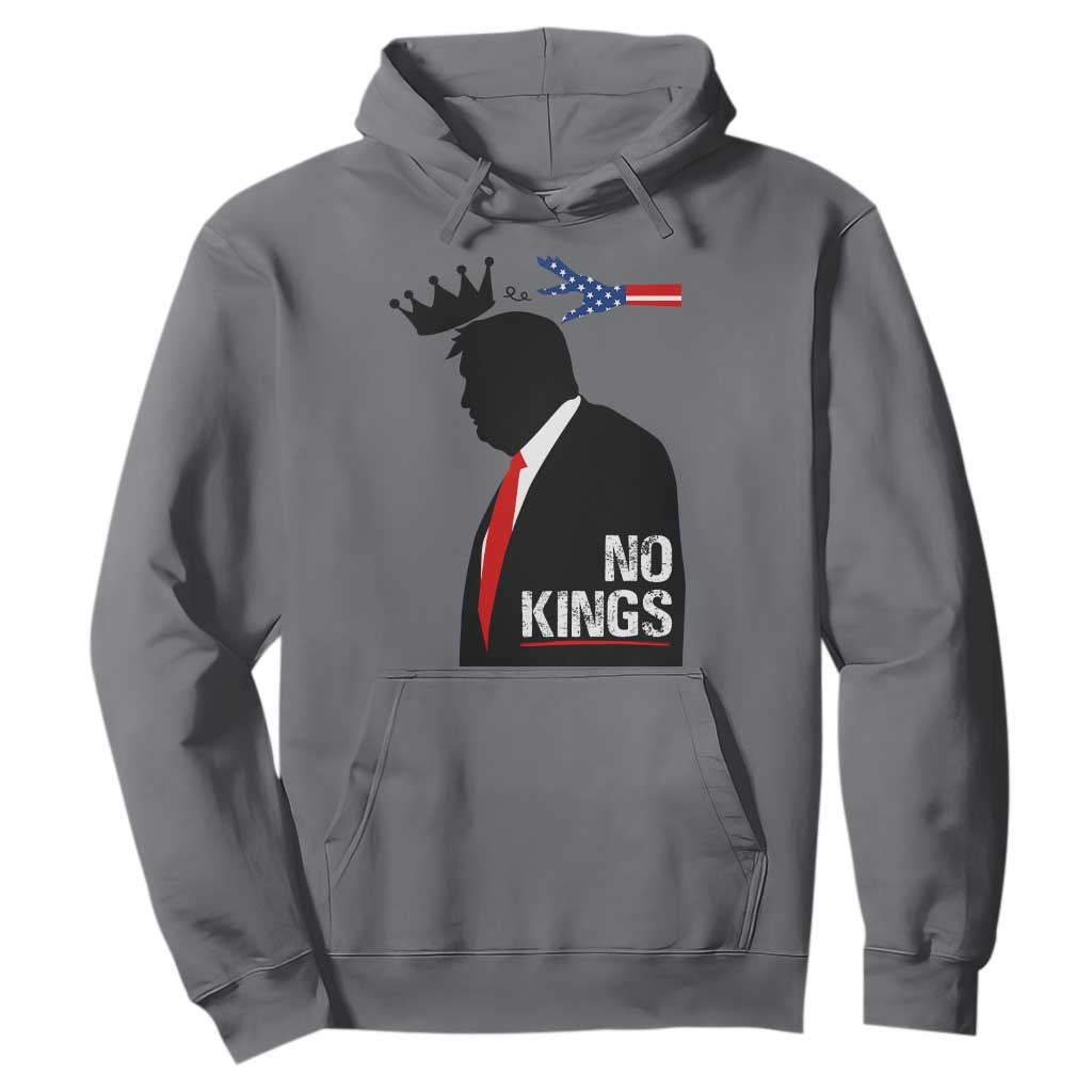 No Kings Hoodie Funny Resist Meme TS10 Charcoal Print Your Wear