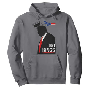 No Kings Hoodie Funny Resist Meme TS10 Charcoal Print Your Wear