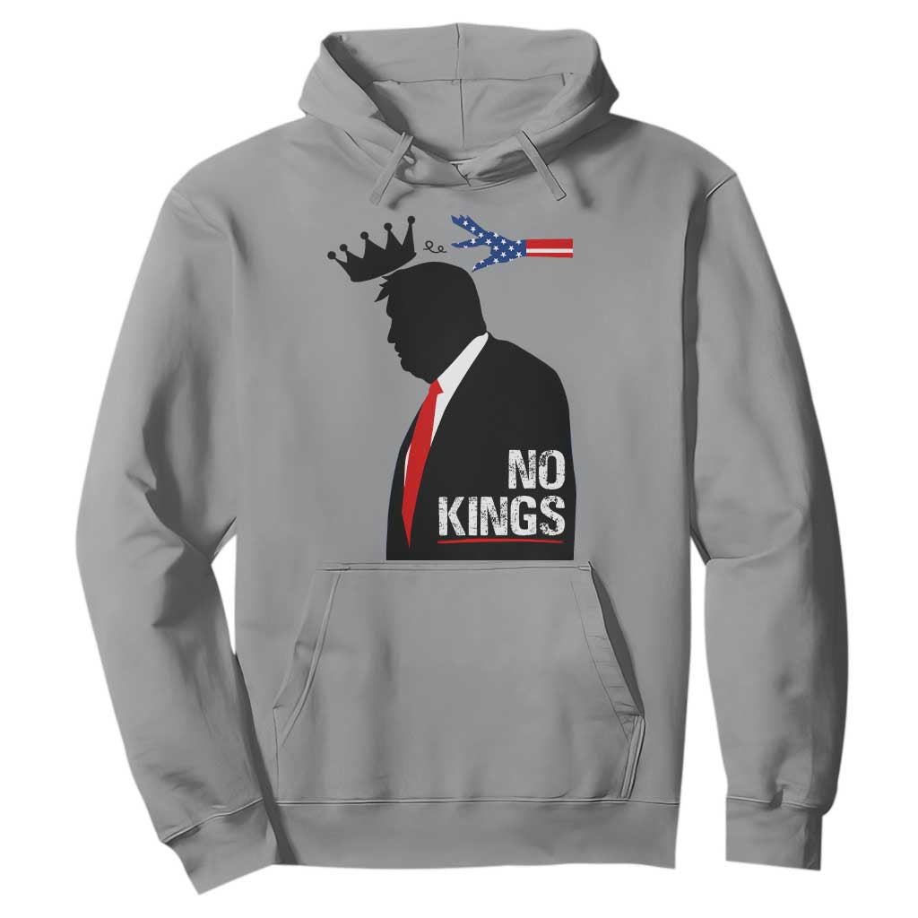 No Kings Hoodie Funny Resist Meme TS10 Sport Gray Print Your Wear