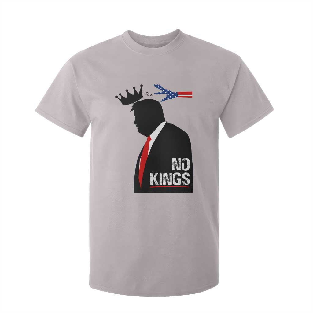 No Kings T Shirt For Kid Funny Resist Meme TS10 Ice Gray Print Your Wear