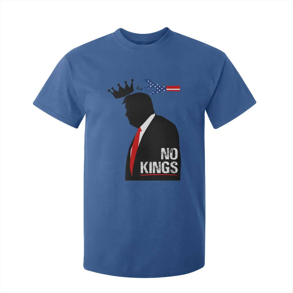 No Kings T Shirt For Kid Funny Resist Meme TS10 Royal Blue Print Your Wear