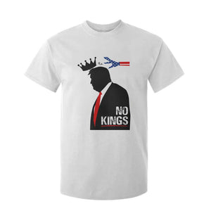 No Kings T Shirt For Kid Funny Resist Meme TS10 White Print Your Wear