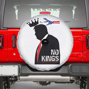 No Kings Spare Tire Cover Funny Resist Meme TS10 White Print Your Wear