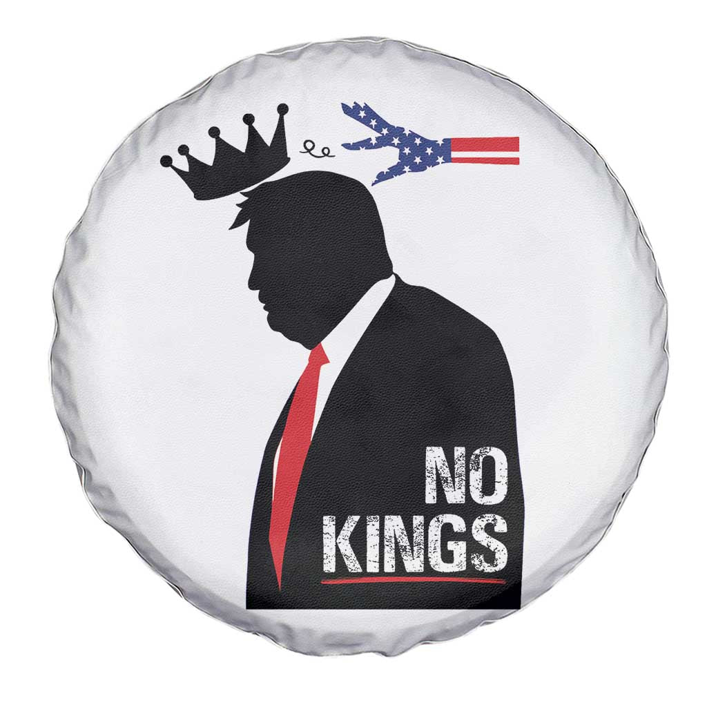 No Kings Spare Tire Cover Funny Resist Meme TS10 Print Your Wear