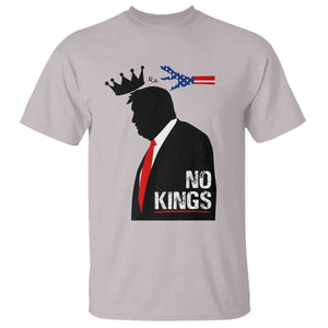 No Kings T Shirt Funny Resist Meme TS10 Ice Gray Print Your Wear