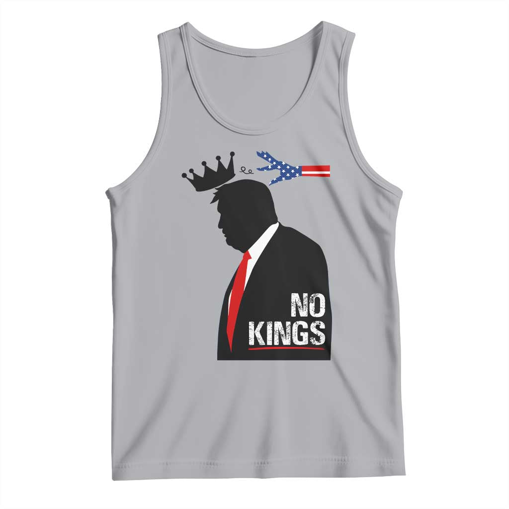No Kings Tank Top Funny Resist Meme TS10 Athletic Heather Print Your Wear