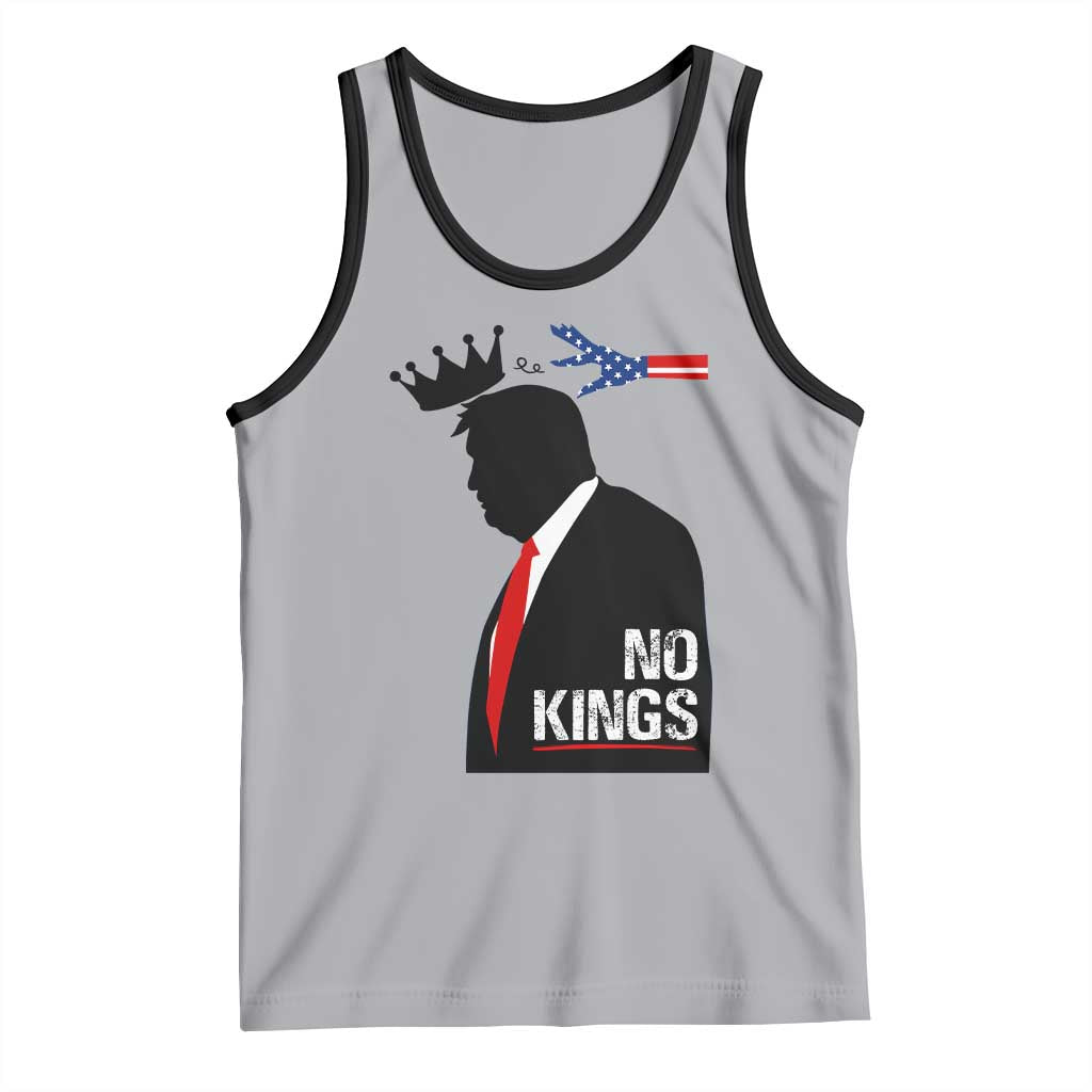 No Kings Tank Top Funny Resist Meme TS10 Athletic Heather Black Print Your Wear