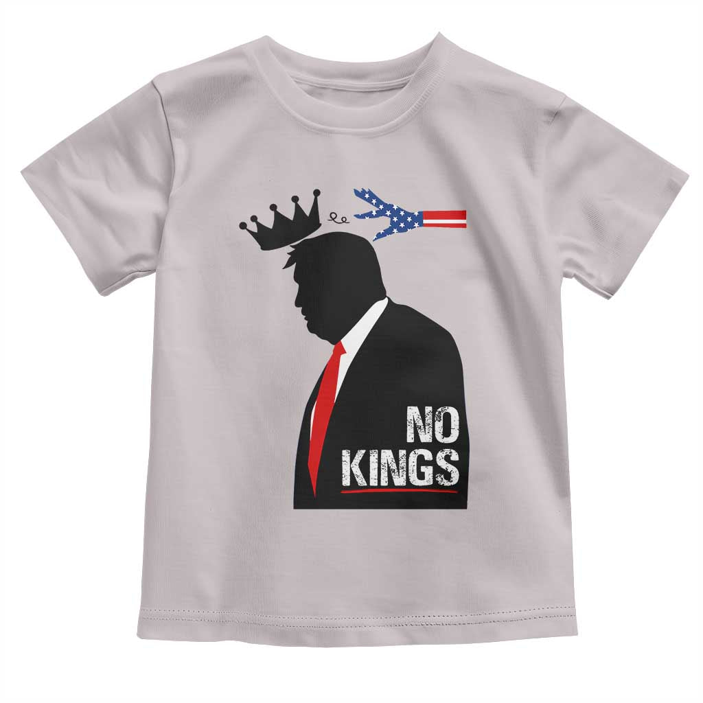 No Kings Toddler T Shirt Funny Resist Meme TS10 Ice Gray Print Your Wear