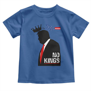 No Kings Toddler T Shirt Funny Resist Meme TS10 Royal Blue Print Your Wear