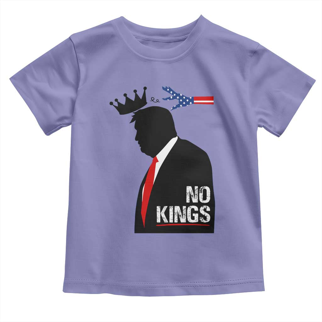 No Kings Toddler T Shirt Funny Resist Meme TS10 Violet Print Your Wear