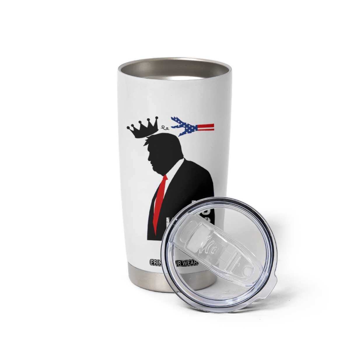 No Kings Tumbler Cup Funny Resist Meme TS10 Print Your Wear
