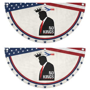 No Kings Patriotic Fan Flag Funny Resist Meme