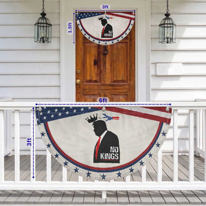 No Kings Patriotic Fan Flag Funny Resist Meme