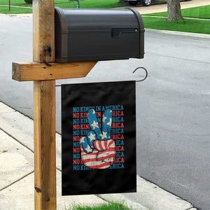 No Kings In America Garden Flag USA Flag Peace Sign Hand 4th of July Patriotic TS10 Print Your Wear