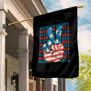 No Kings In America Garden Flag USA Flag Peace Sign Hand 4th of July Patriotic TS10 Print Your Wear