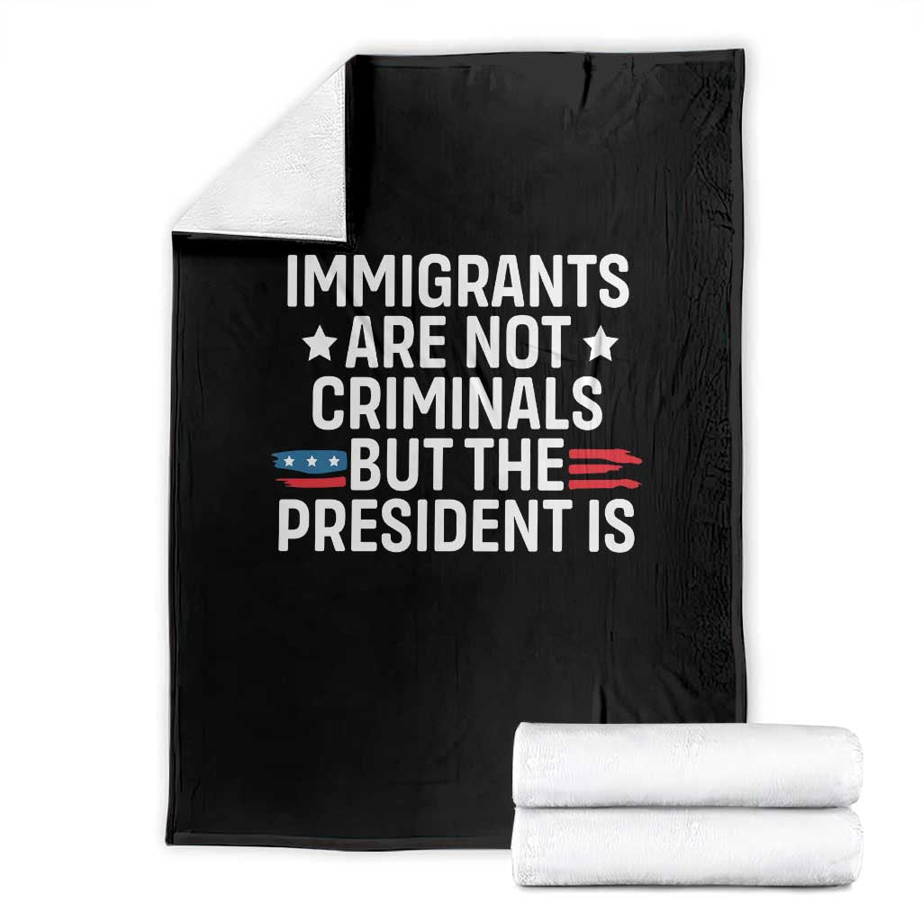 Pro Immigration Throw Blanket Social Justice Anti Racism TS10 Black Print Your Wear