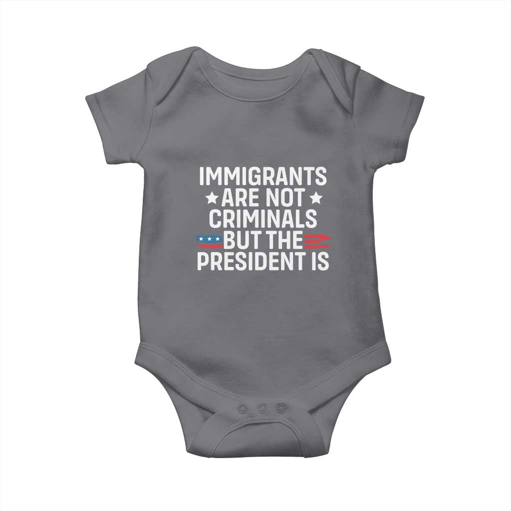 Pro Immigration Baby Onesie Social Justice Anti Racism TS10 Charcoal Print Your Wear