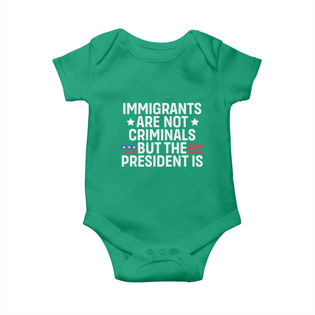 Pro Immigration Baby Onesie Social Justice Anti Racism TS10 Irish Green Print Your Wear
