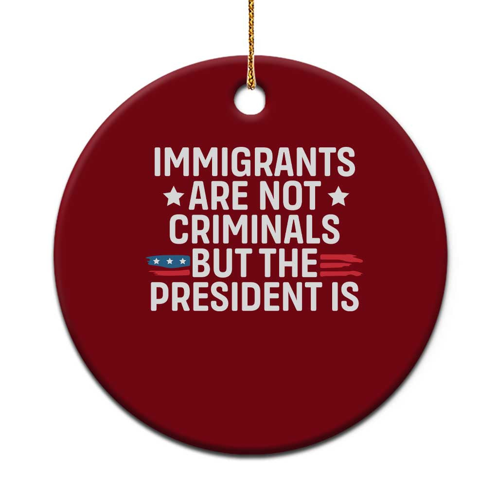 Pro Immigration Ceramic Ornament Social Justice Anti Racism TS10 1pc Red Print Your Wear